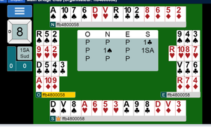 Tournoi en ligne BBO 18 donnes	