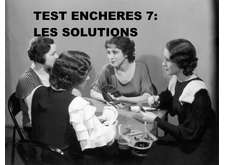 Test d'enchères n° 7 - Solutions