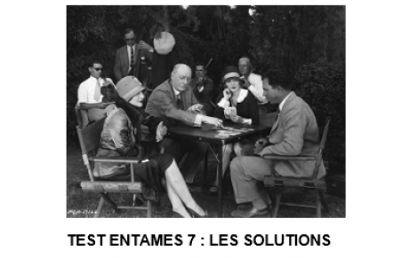 Test d'entames n°7 - Solutions
