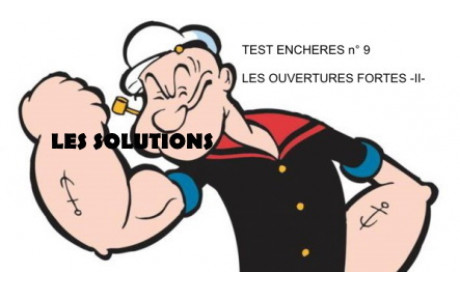 Test d'enchères n° 9 - Solutions