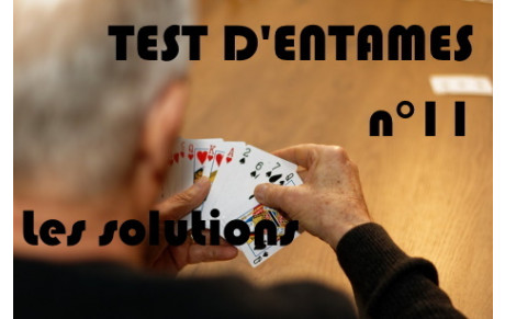 Test d'entames n° 11 - Solutions